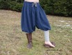 Rus Viking trousers from linen - blue