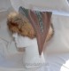 Triangle hat for Viking with embroidery and silk