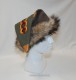 Triangle hat for Viking with embroidery and silk
