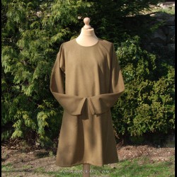 Viking green woolen tunic - early medieval