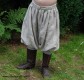 Short Viking trousers from natural linen