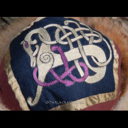 Viking hat with motif from a Scandinavian buckle