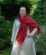 Dark red Cashmere shawl