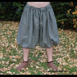 Short Viking trousers from linen - khaki
