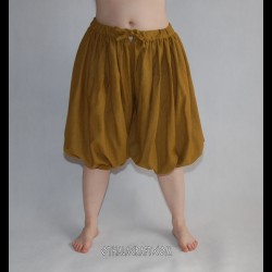 Short Viking trousers from wool - honey