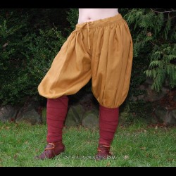 Rus Viking trousers from linen – yellow