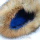 Brown woolen hat with fur - two colors