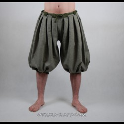 Haithabu trousers – dark green/burgundy
