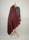 Woolen cape with silk